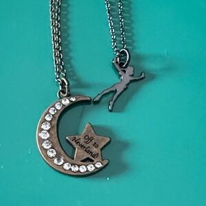 Disney Gold and Silver Moon and Star Necklace